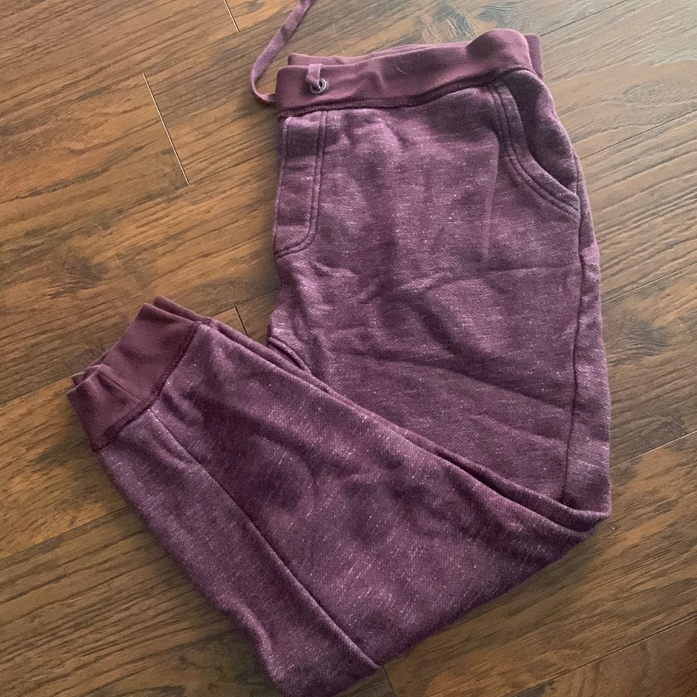 Maroon Heather joggers